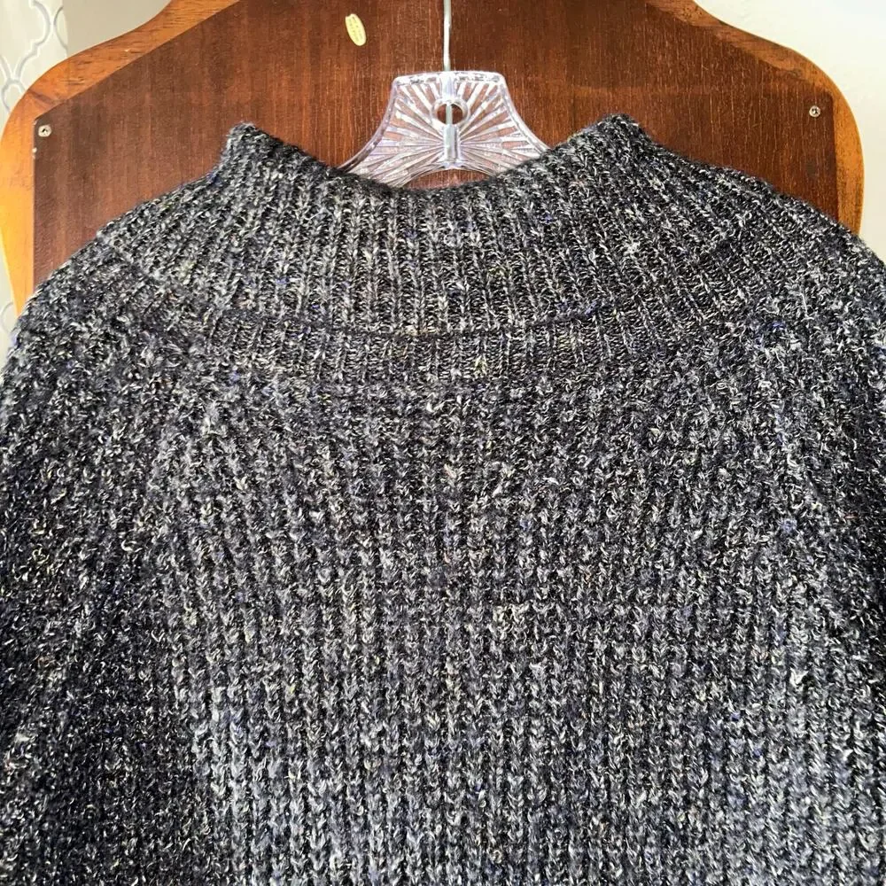 Free People Women's Dylan Tweedy Square Knit Turtleneck Sweater size small